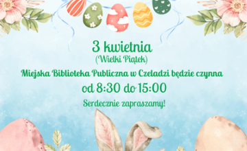 Zmiana godzin otwarcia bibliotek w Wielki Piątek